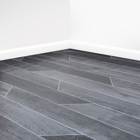 Charcoal Oak Vinyl / Lino Roll Flooring 2m & 4m Width Kitchen Bathroom Flooring