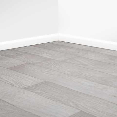 Detroit Light Grey Vinyl / Lino Flooring 2m & 4m Width Kitchen Bathroom Flooring