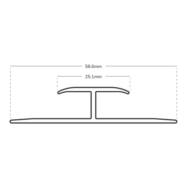 Prestige Dual Edge - Carpet to Carpet Doorway Trim Strip Gripper