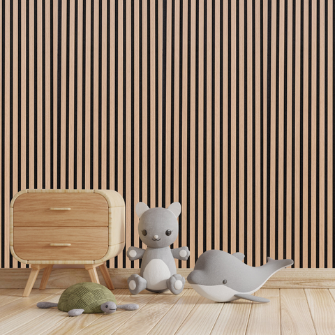 Acoustic Wall Panel San Diego Oak Decorative Sound Reducing Paneling