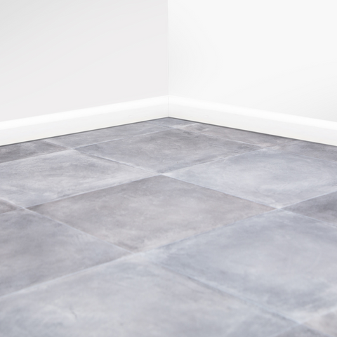 Slate Grey Tile Vinyl / Lino Flooring 2m & 4m Width Kitchen Bathroom Flooring