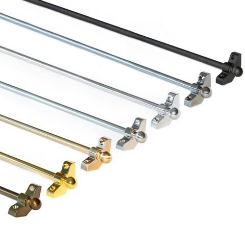 Stair Rods - 27.5" (70cm) or 35.4" (89cm) Width Easy To Fit Hollow Stair Carpet Runner Bars Affordable & New - Multiple Colours