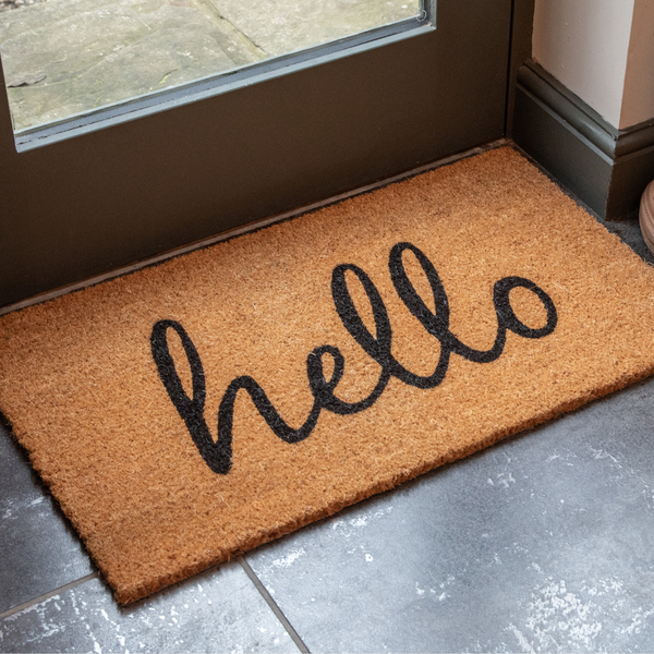 Luxury Printed Coir Door Mat - Indoor or Sheltered Outdoor Use - Various Designs