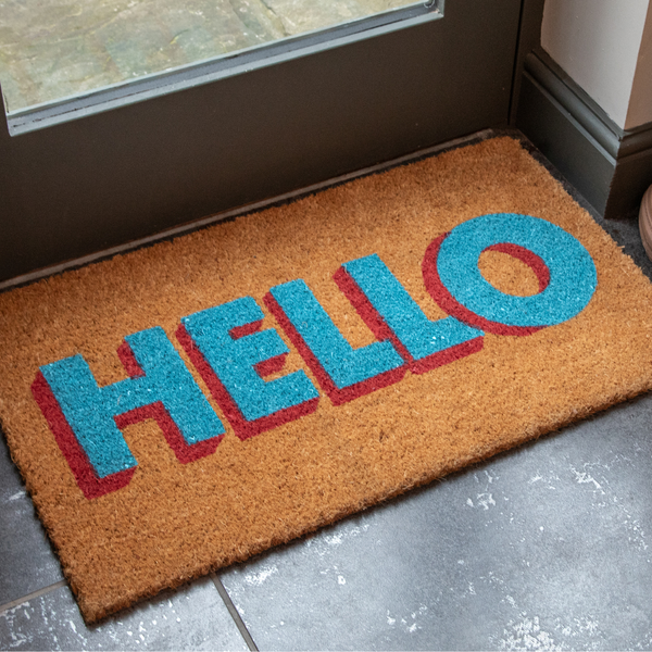 Luxury Printed Coir Door Mat - Indoor or Sheltered Outdoor Use - Various Designs