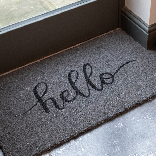 Luxury Printed Coir Door Mat - Indoor or Sheltered Outdoor Use - Various Designs