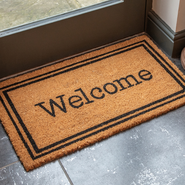 Luxury Printed Coir Door Mat - Indoor or Sheltered Outdoor Use - Various Designs