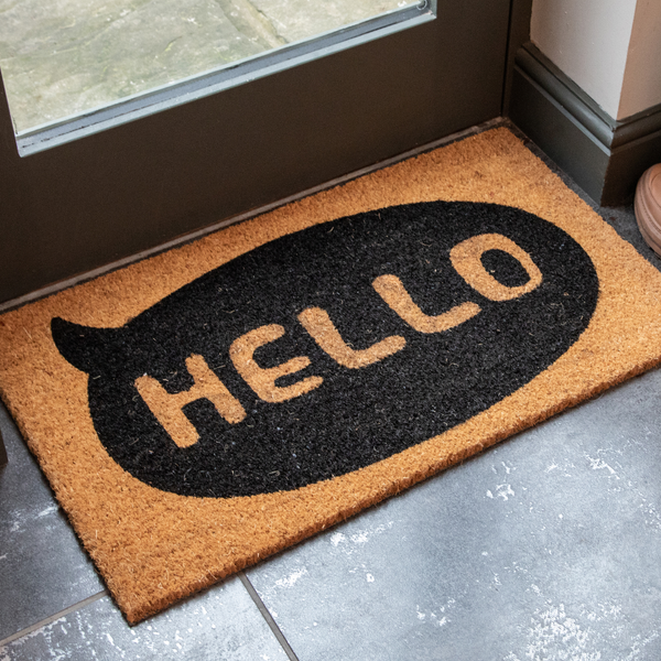 Luxury Printed Coir Door Mat - Indoor or Sheltered Outdoor Use - Various Designs