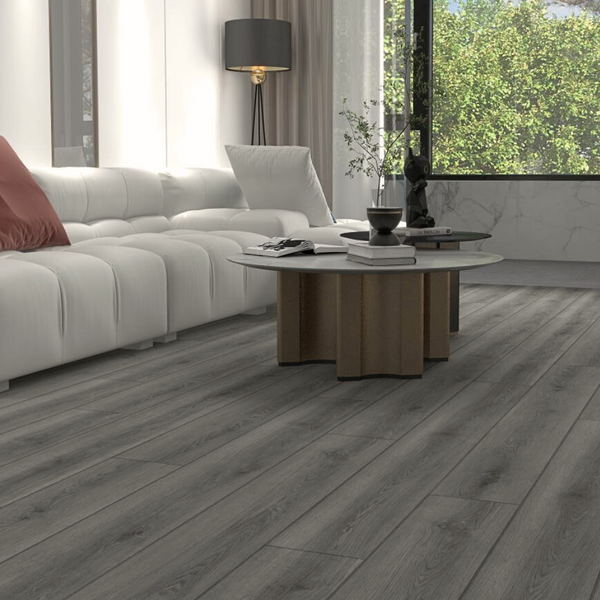 Millennium Grey Oak Luxury SPC Click Plank Flooring - Built-In Underlay Already Installed - 5.2mm Thick
