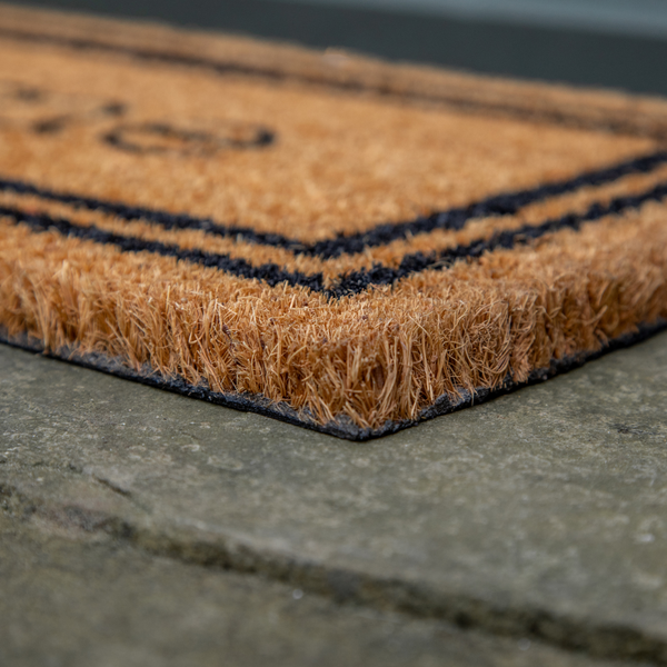 Printed Novelty Welcome Coir Door Mat 27cm x 70cm - Indoor and Sheltered Outdoor Use