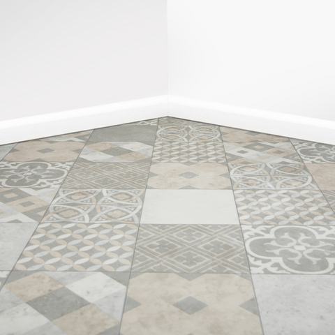 Zarento Poker Vinyl / Lino Flooring 2m & 4m Width Kitchen Bathroom Flooring