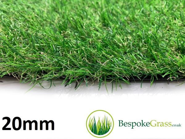 20mm Artificial Grass - Luxury Turf Fake Cheap Lawn Astro Natural Green Garden