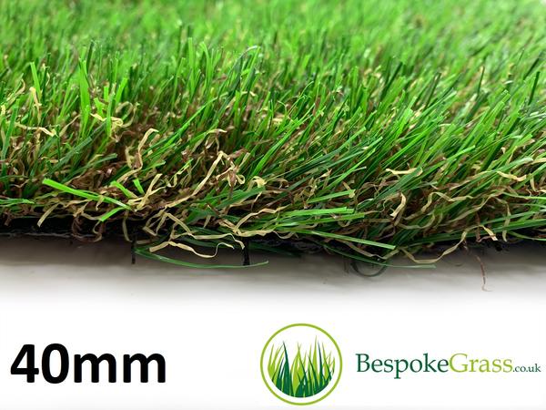 40mm Luxury Artificial Grass High Quality Astro Lawn Green Fake Turf 1m Width