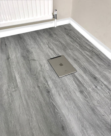 Grey LVT Vinyl Click Plank Flooring - 4.2mm Thick - Water Resistance