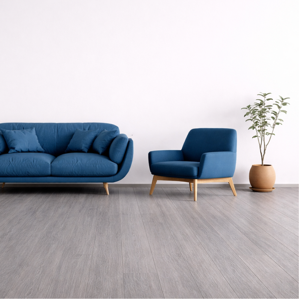 8mm Laminate Flooring - Grey Oak Effect -  Click System