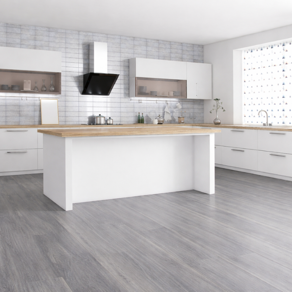8mm Laminate Flooring - Grey Oak Effect -  Click System