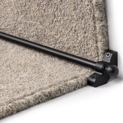 Stair Rods - 35.4" (89cm) Width Easy To Fit Hollow Stair Carpet Runner Bars Affordable & New - Multiple Colours
