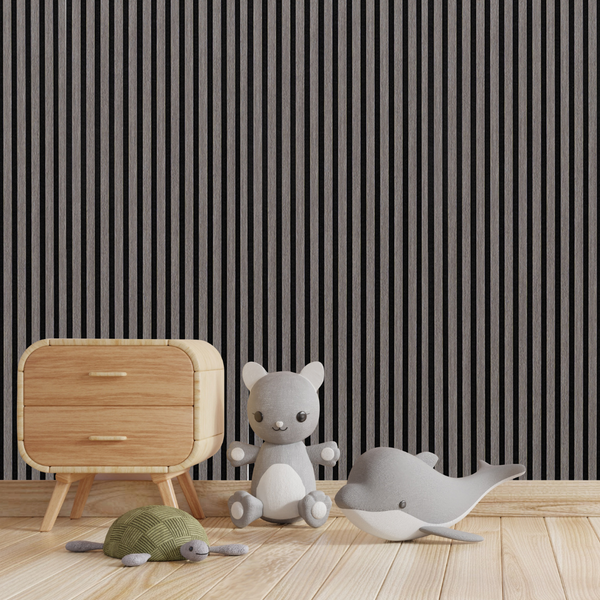 Acoustic Wall Panel Boston Grey Oak Decorative Sound Reducing Paneling