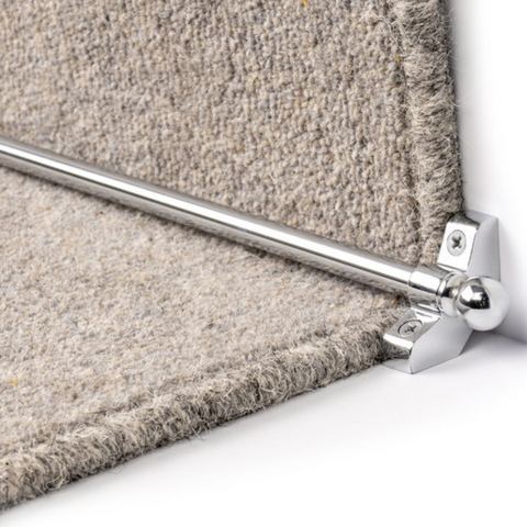 Stair Rods - 27.5" (70cm) Width Easy To Fit Hollow Stair Carpet Runner Bars Affordable & New - Multiple Colours