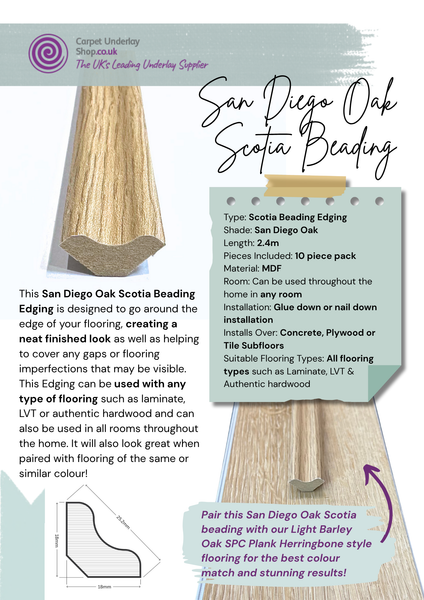 Light Barley Oak Luxury SPC Click Plank Flooring Herringbone Style - Built-In Underlay Already Installed -5.2mm Thick