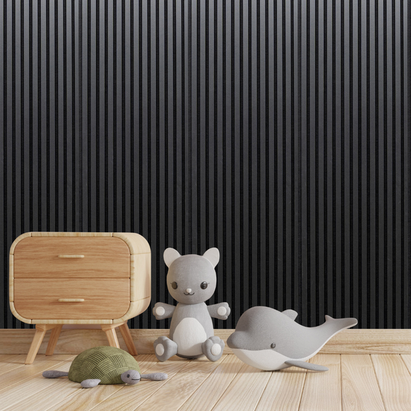 Acoustic Wall Panel Midnight Sky Black Decorative Sound Reducing Paneling