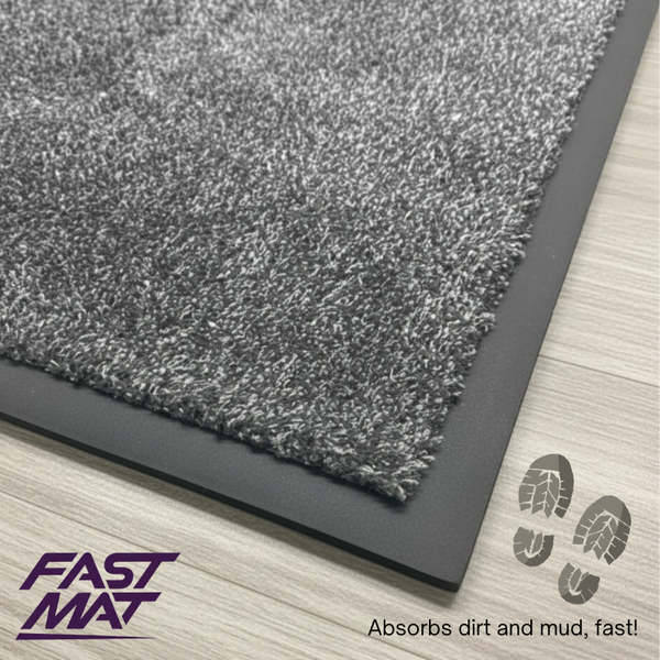 FastMat - Charcoal Door Mat - Super Absorbent