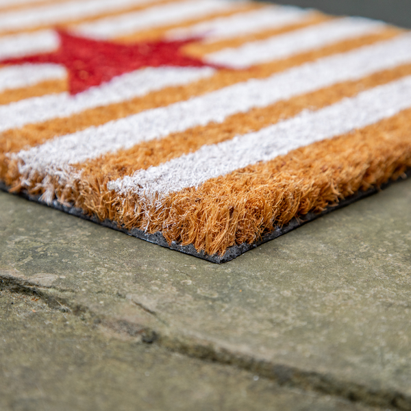 Printed Novelty Stars Coir Door Mat 27cm x 70cm - Indoor and Sheltered Outdoor Use