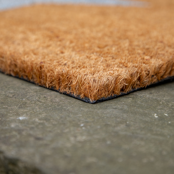 Printed Novelty Star Coir Door Mat 45cm x 75cm - Indoor and Sheltered Outdoor Use