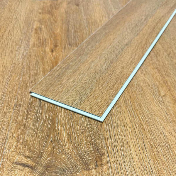 Rustic Mid Oak Luxury SPC Click Plank Flooring Herringbone Style - Built-In Underlay Already Installed - 5.2mm Thick