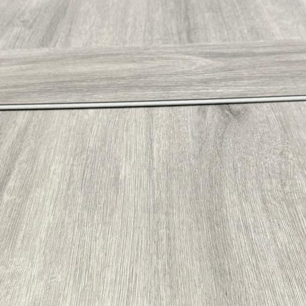 Oxford Light Grey Luxury SPC Click Plank Flooring Herringbone Style - Built-In Underlay Already Installed - 5.2mm Thick