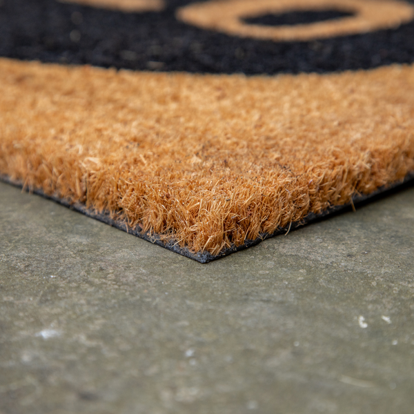 Printed Novelty Hello Coir Door Mat 45cm x 75cm - Indoor and Sheltered Outdoor Use