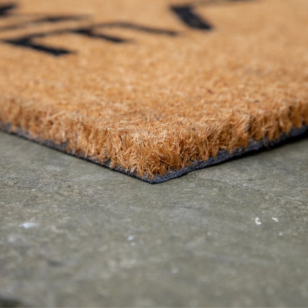 Printed Novelty Home Sign Coir Door Mat 45cm x 75cm - Indoor and Sheltered Outdoor Use