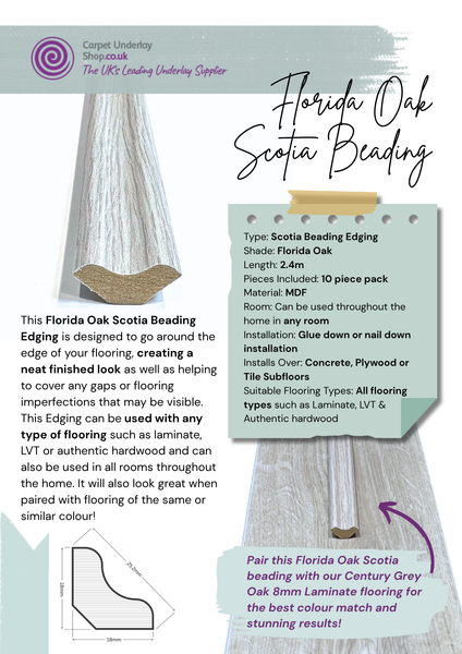 8mm Laminate Flooring Century Grey Oak Effect - Click System