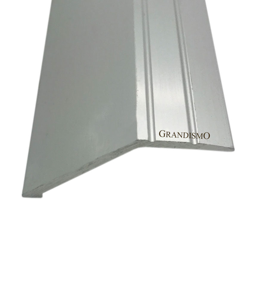 Molding wedge strip U profile 15 m roll chrome silver edge
