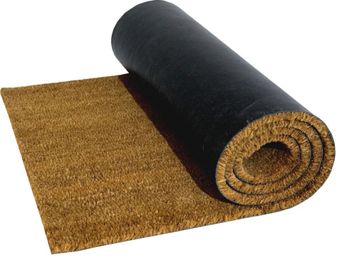 Natural Coconut Coir Entrance Matting - 1m or 2m Width