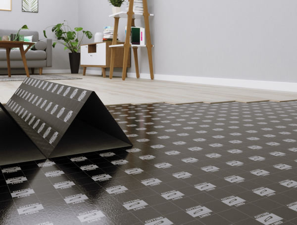 Arbiton Secura Luxury Vinyl Click Black Underlay Acoustic Insulation & Floor Heating