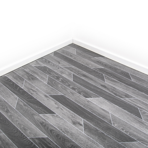 Charcoal Oak Vinyl / Lino Roll Flooring 2m & 4m Width Kitchen Bathroom Flooring