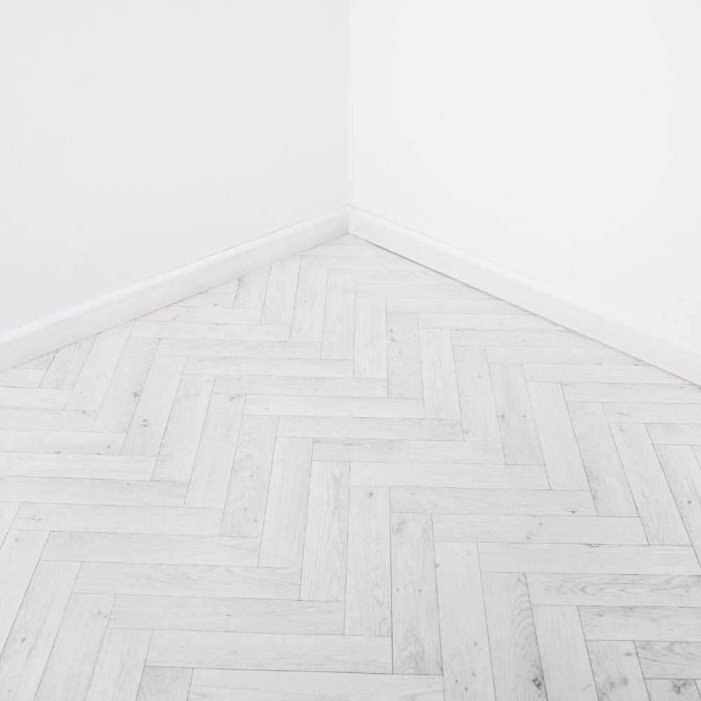 White Oak Parquet Vinyl Lino Roll Flooring 2m 4m Width Kitchen Bathroom Flooring